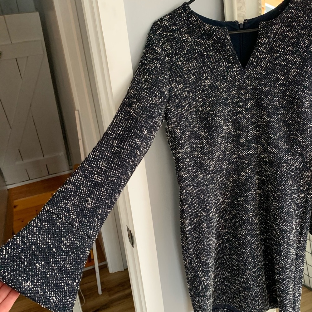 Navy Dress with White Specks